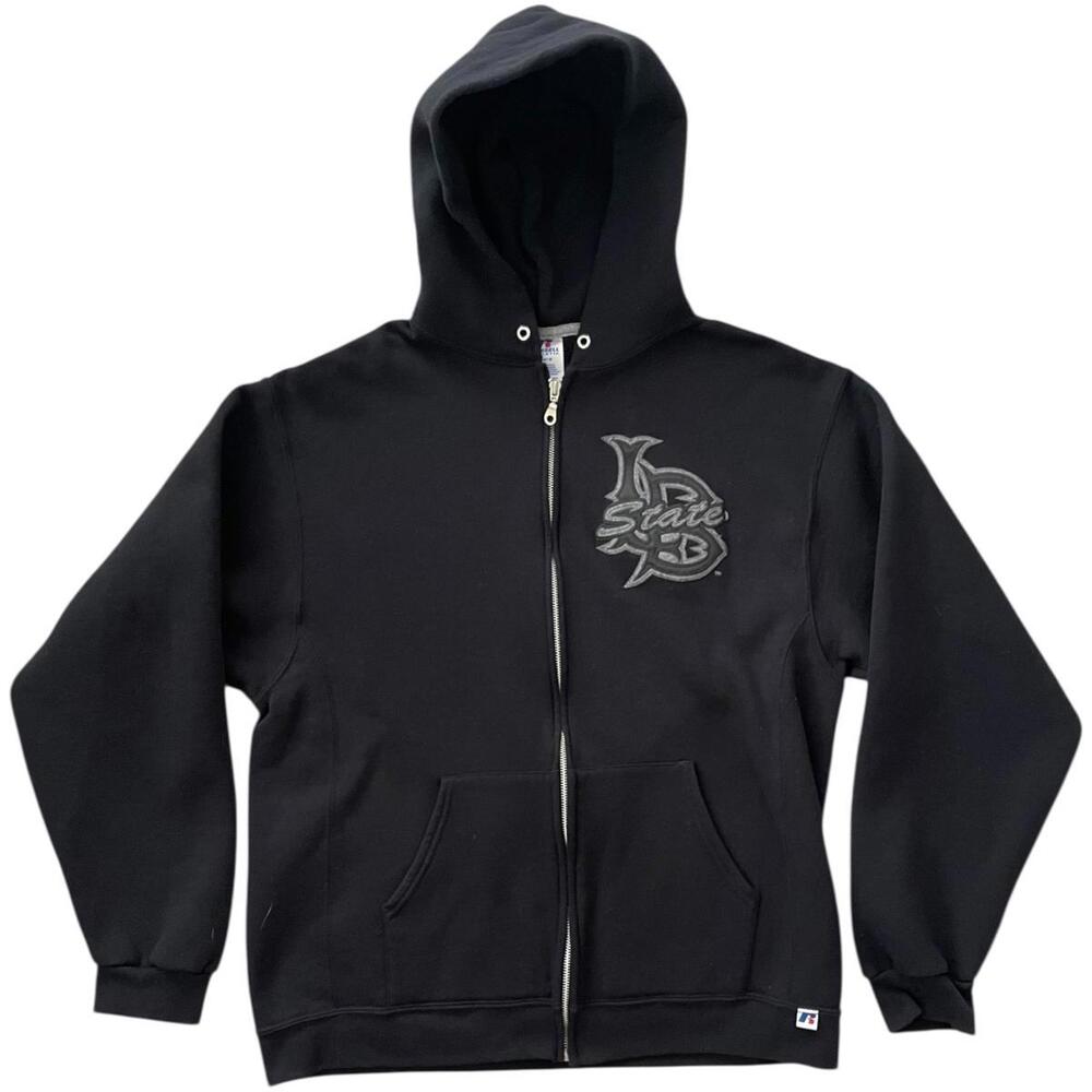 Cal State Long Beach CSULB Russell Athletic Full Zip Hoodie Men's Size Large